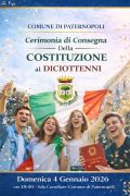 Consegna Costituzione ai 18enni